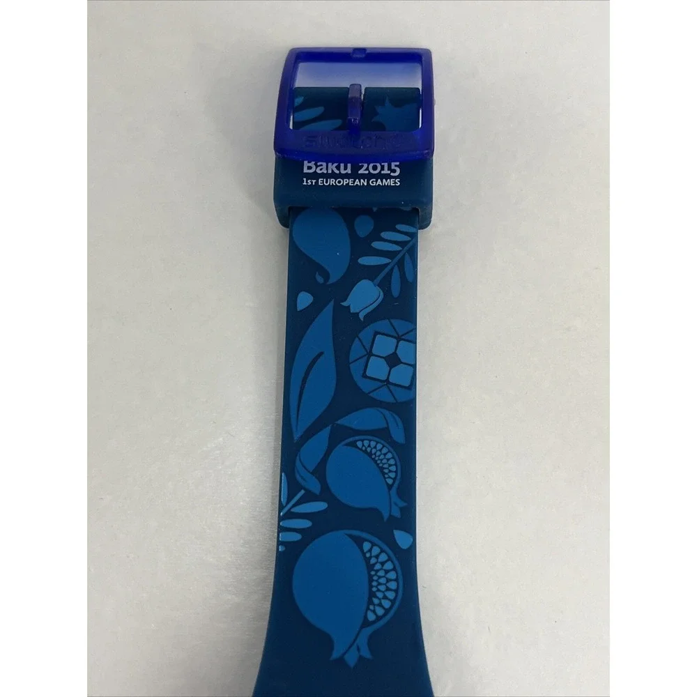 Swatch 1st European Games Baku 2015- GS144C RARE Watch- New‎ Battery